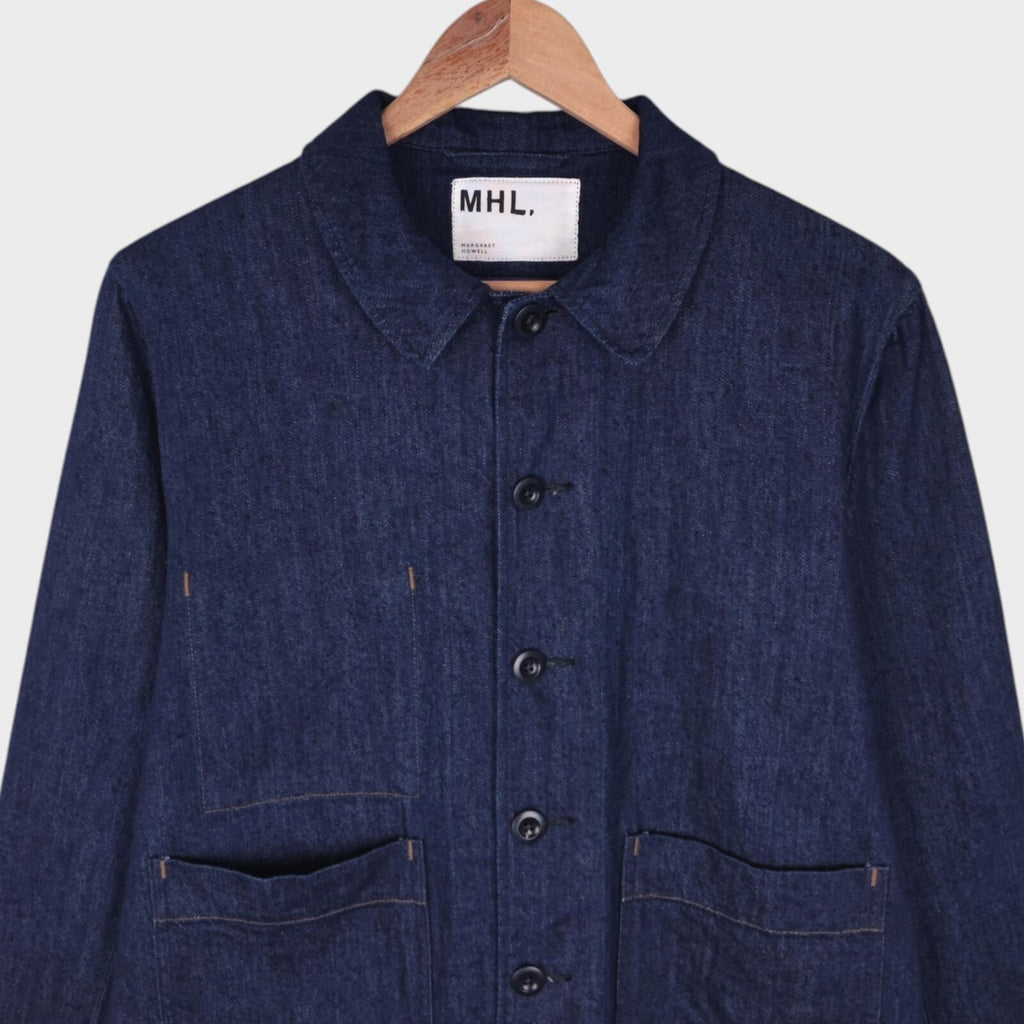 MHL MARGARET HOWELL Women's Canton Overalls Made in Japan Nep Denim Chore Jacket