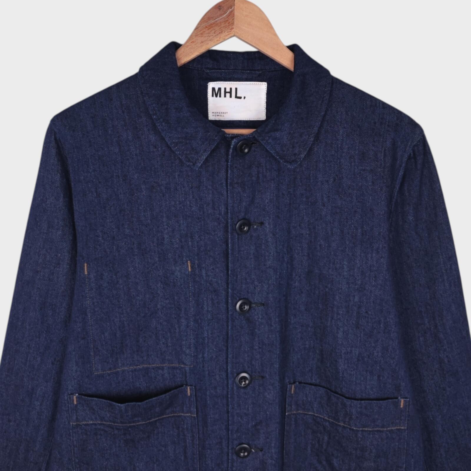 MHL MARGARET HOWELL Women's Canton Overalls Made in Japan Nep Denim Chore Jacket