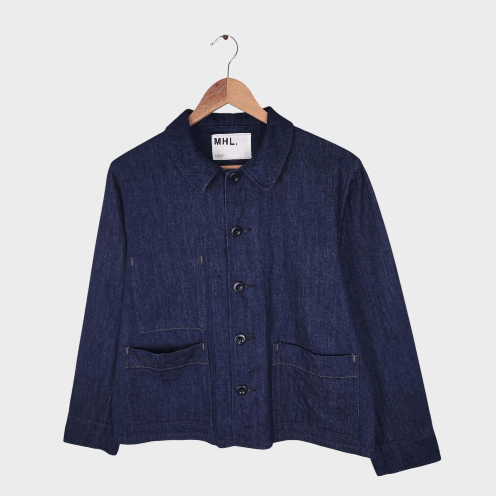 MHL MARGARET HOWELL Women's Canton Overalls Made in Japan Nep Denim Chore Jacket