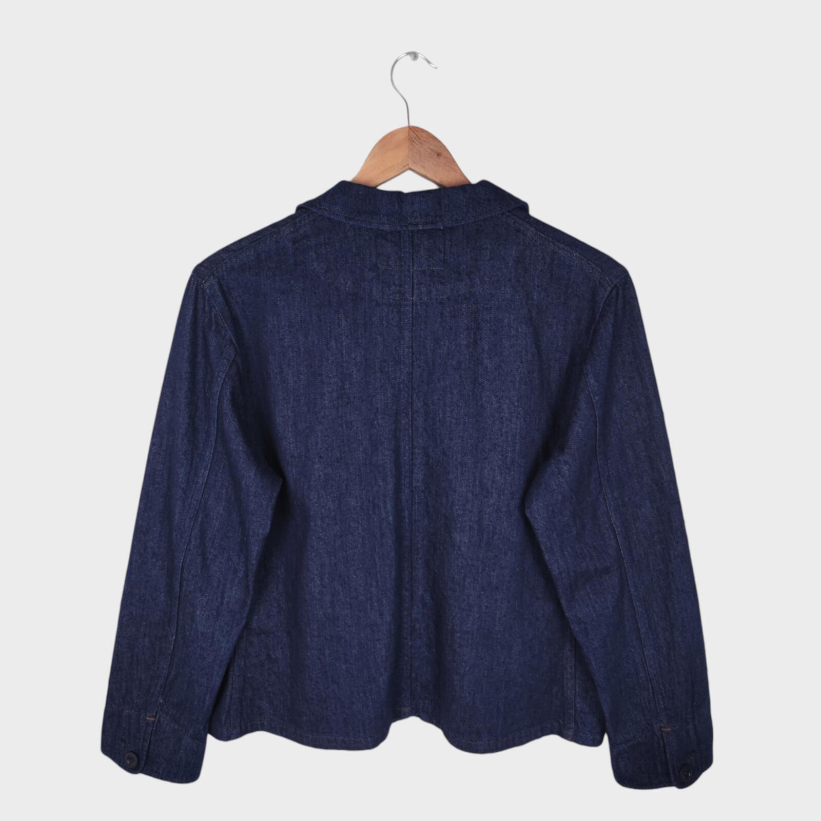 MHL MARGARET HOWELL Women's Canton Overalls Made in Japan Nep Denim Chore Jacket