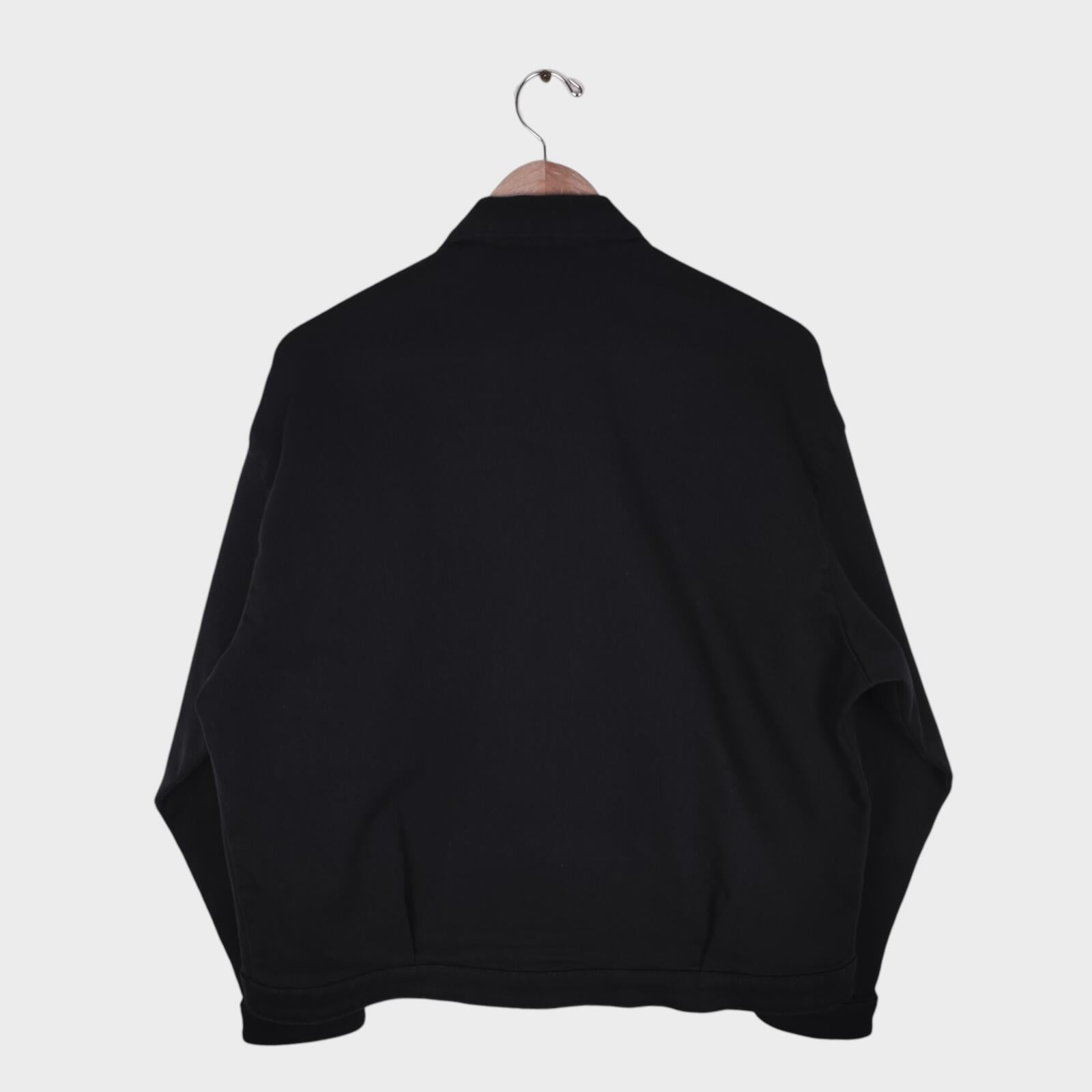 EDWIN Japan Men's Black Stretch Cotton Relaxed Fit Cropped Blouson Jacket