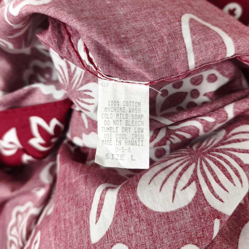 BEAMS PLUS x DALE HOPE Men's Made in USA Burgundy Floral Print Shirt