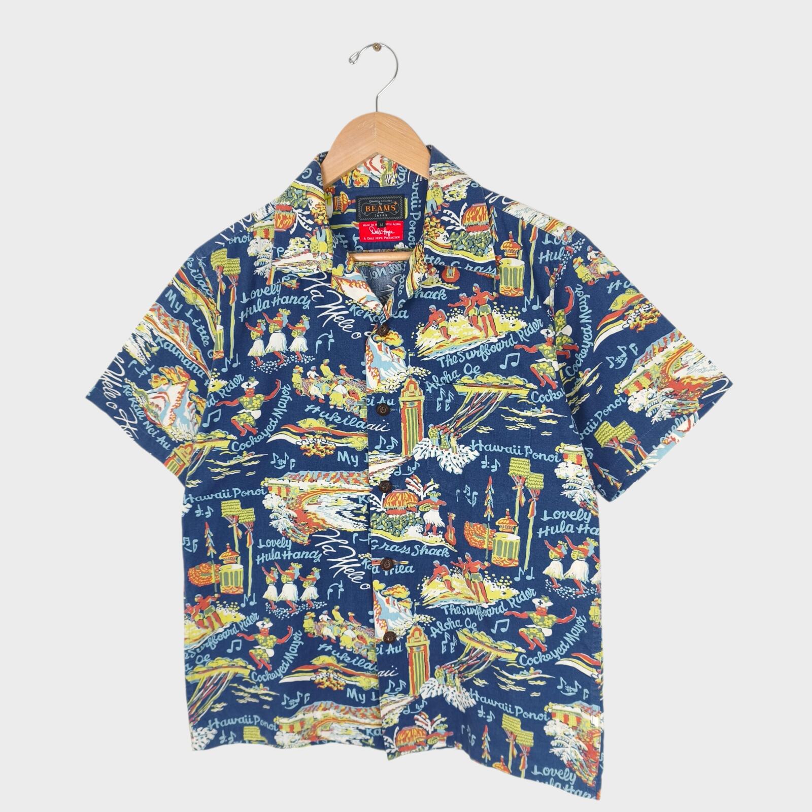 BEAMS PLUS x DALE HOPE Hope Men's Made in USA Hawaiian Print Shirt