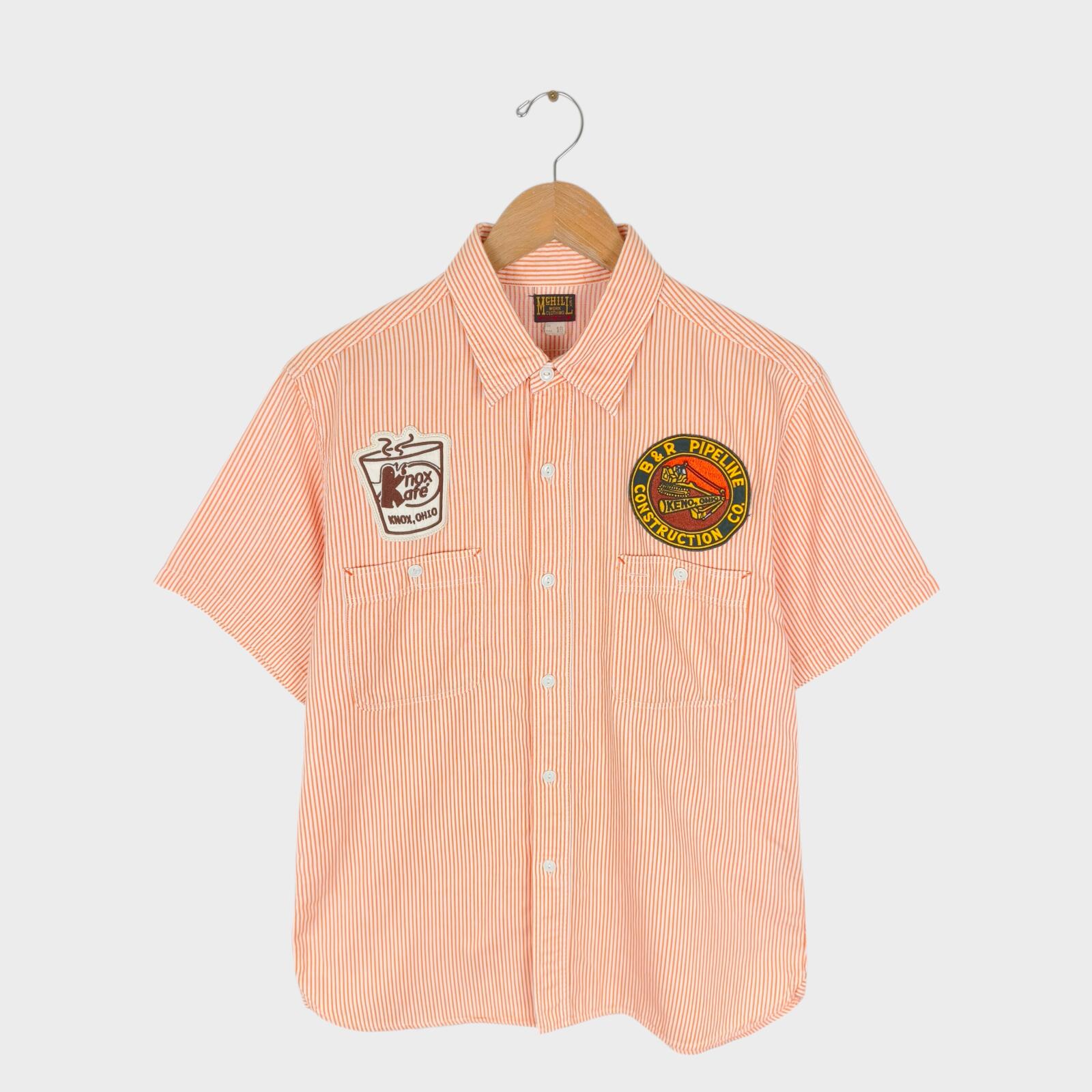 TOYS MCCOY McHill Sportswear Men's Made in Japan Striped Short Sleeved Shirt