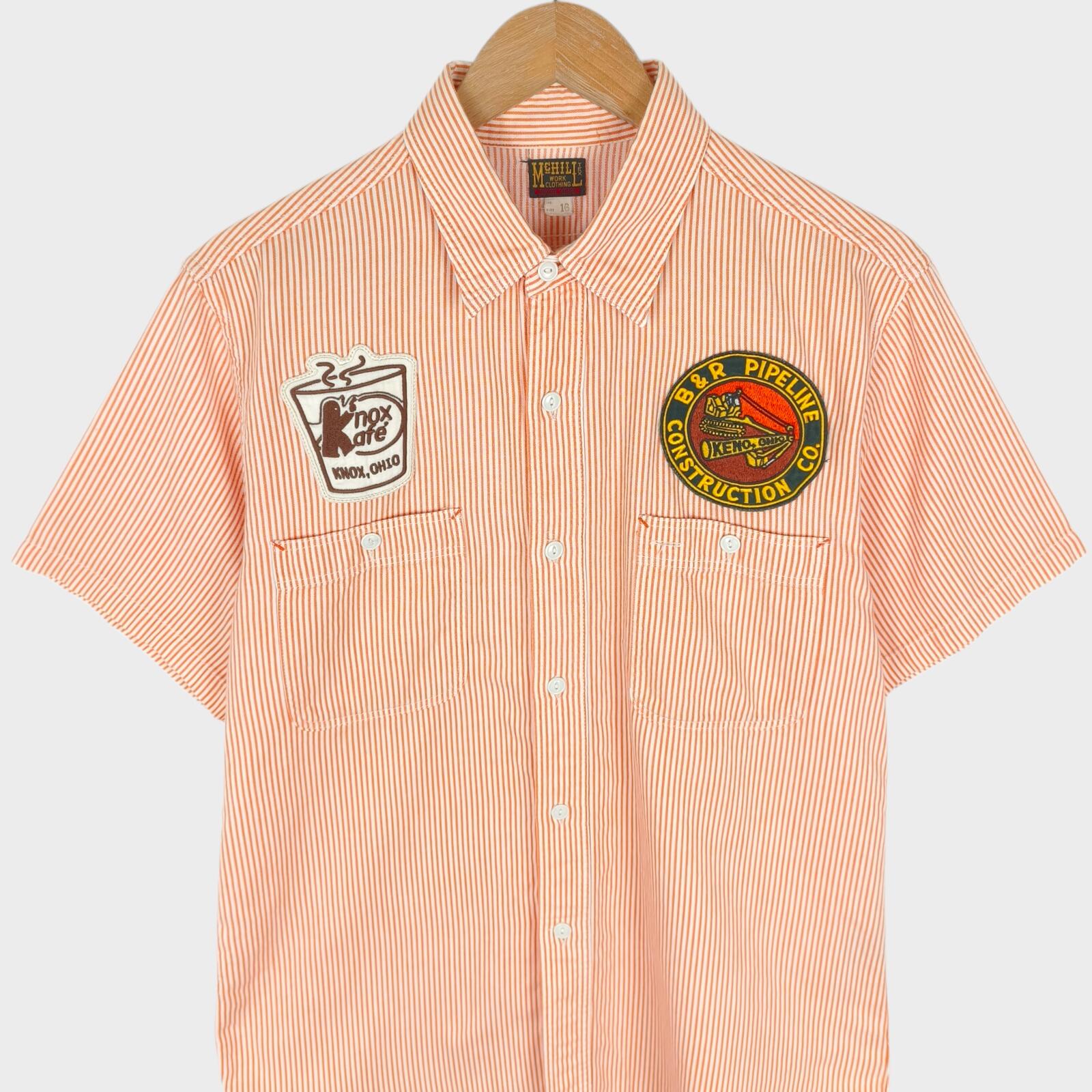 TOYS MCCOY McHill Sportswear Men's Made in Japan Striped Short Sleeved Shirt