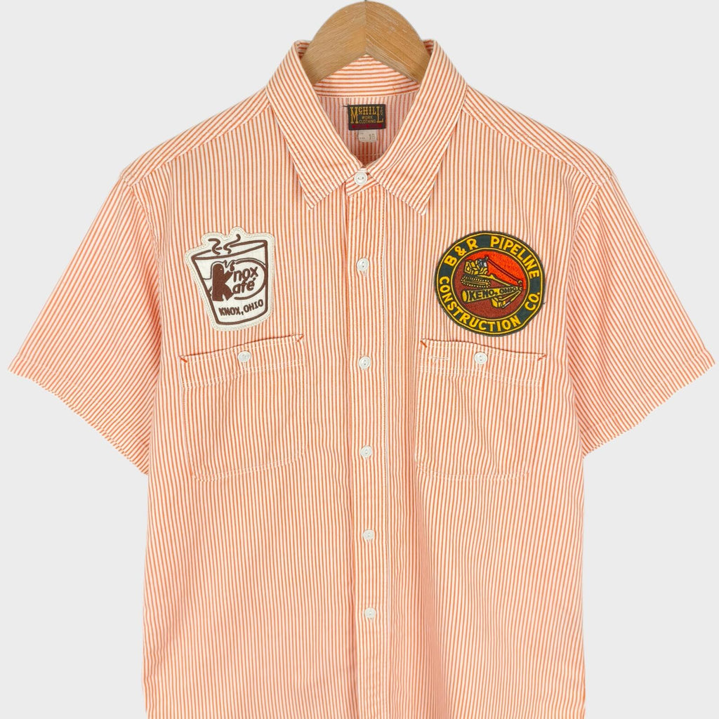 TOYS MCCOY McHill Sportswear Men's Made in Japan Striped Short Sleeved Shirt