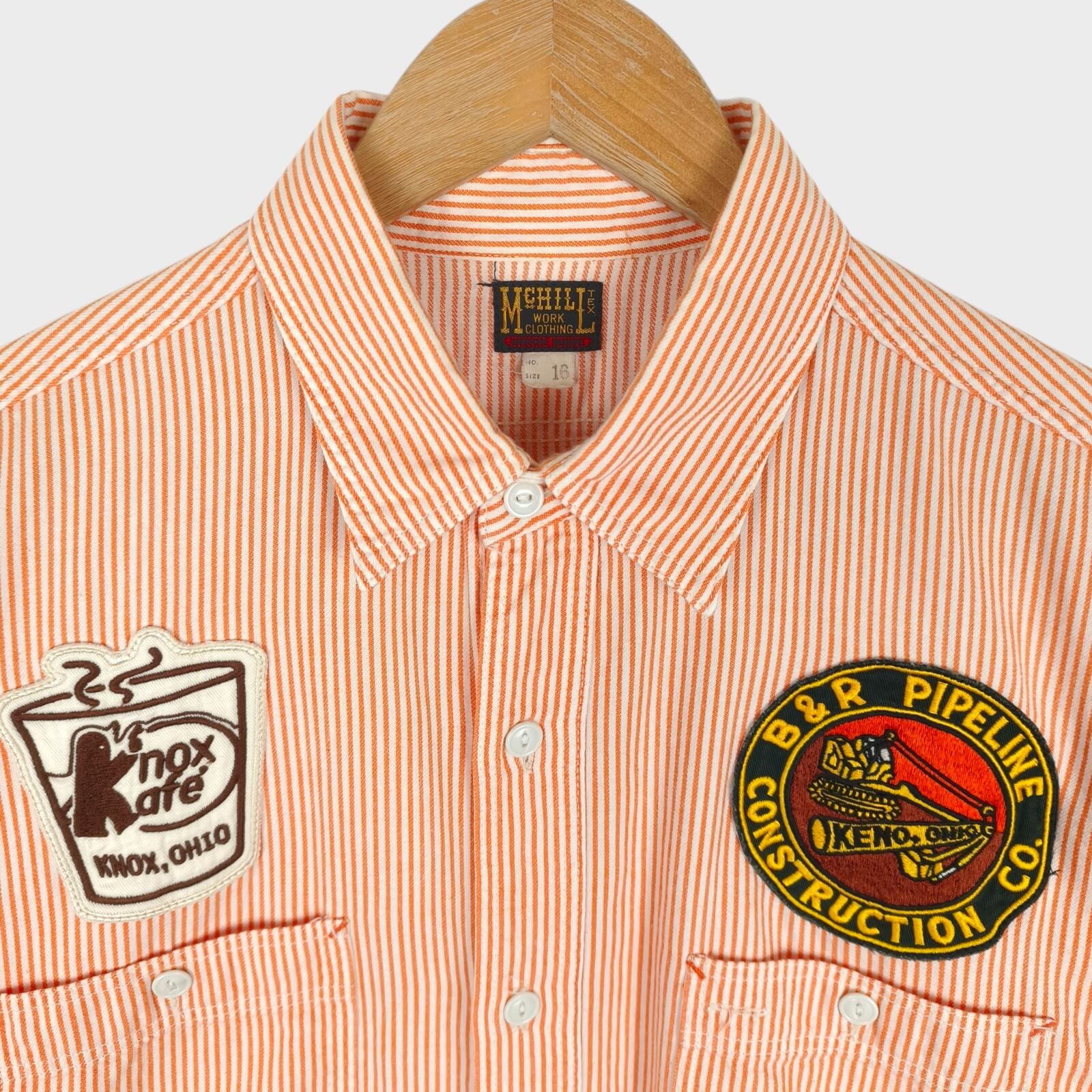TOYS MCCOY McHill Sportswear Men's Made in Japan Striped Short Sleeved Shirt