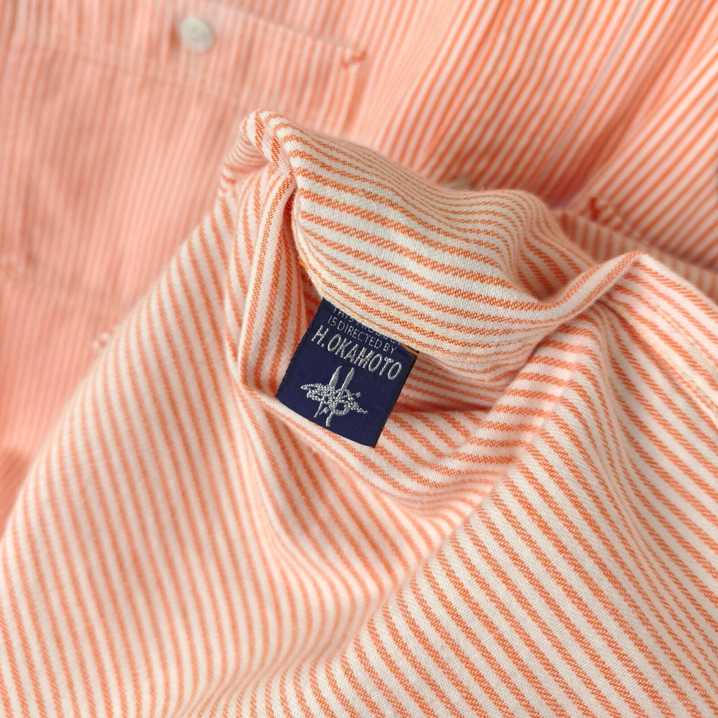 TOYS MCCOY McHill Sportswear Men's Made in Japan Striped Short Sleeved Shirt