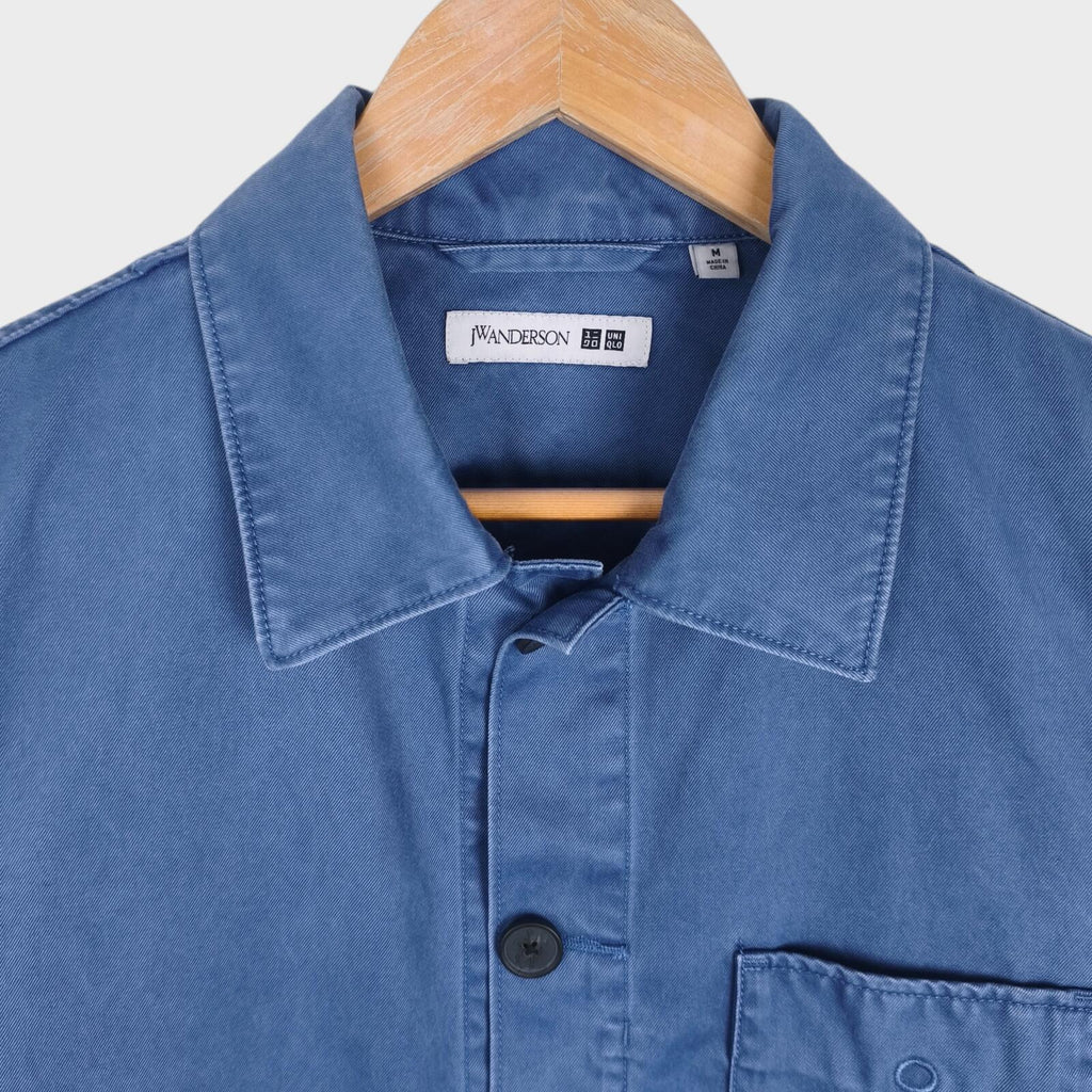 J.W. ANDERSON x UNIQLO Men's Washed Blue Embroidered Logo Chore Jacket