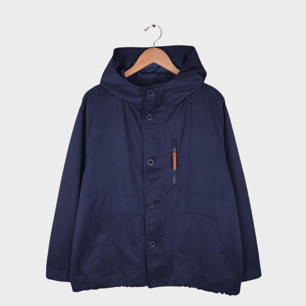 BEAMS B:MING Men's Navy Blue Waterproof Mountain Parka Jacket