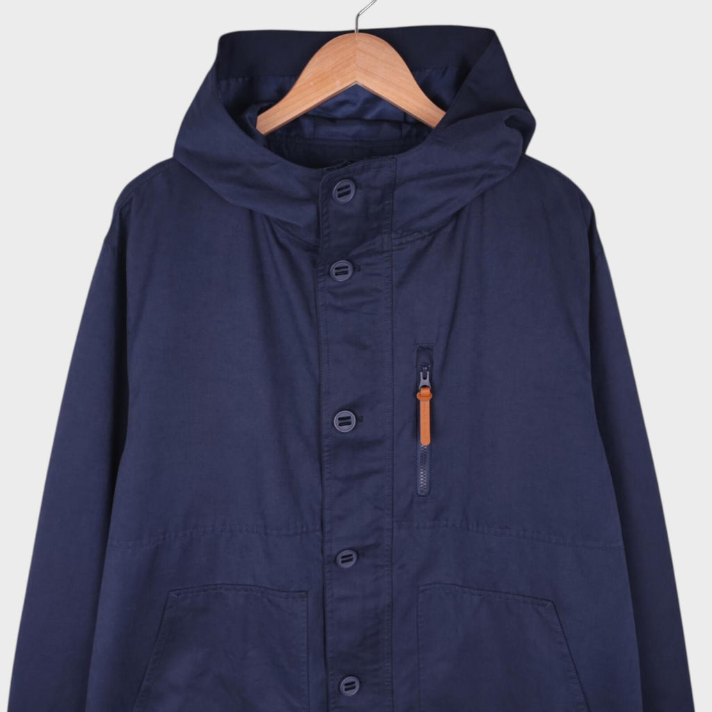 BEAMS B:MING Men's Navy Blue Waterproof Mountain Parka Jacket