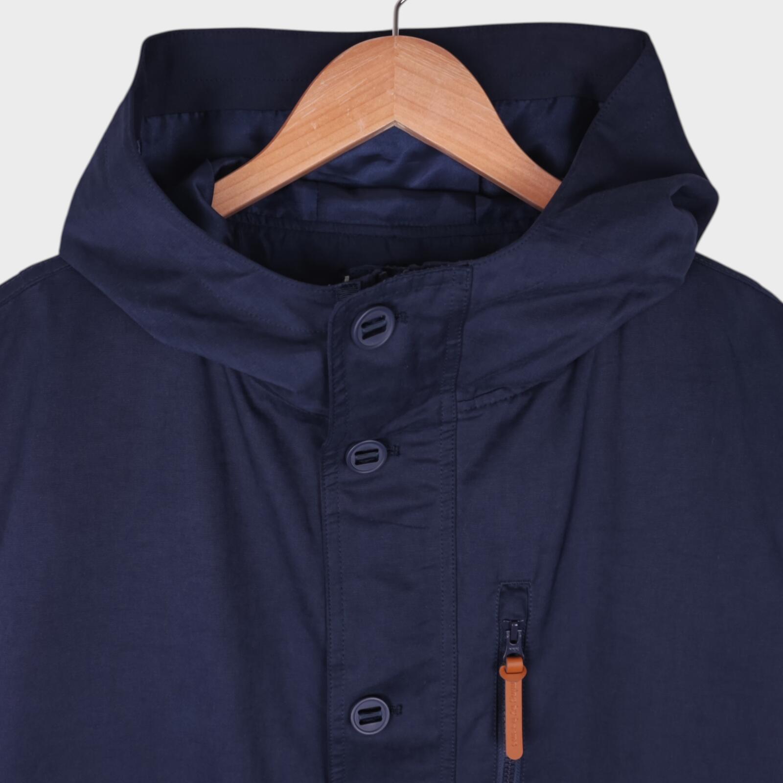 BEAMS B:MING Men's Navy Blue Waterproof Mountain Parka Jacket