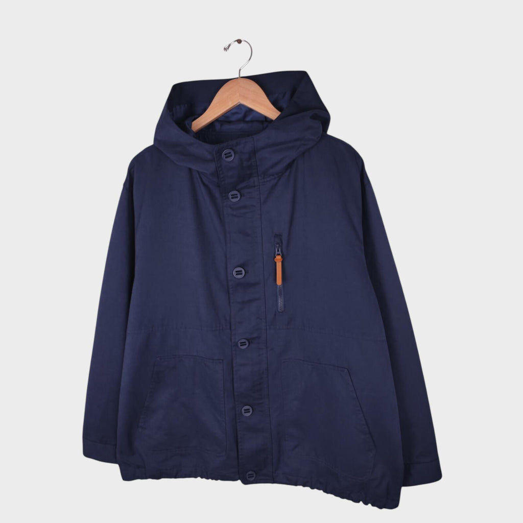 BEAMS B:MING Men's Navy Blue Waterproof Mountain Parka Jacket