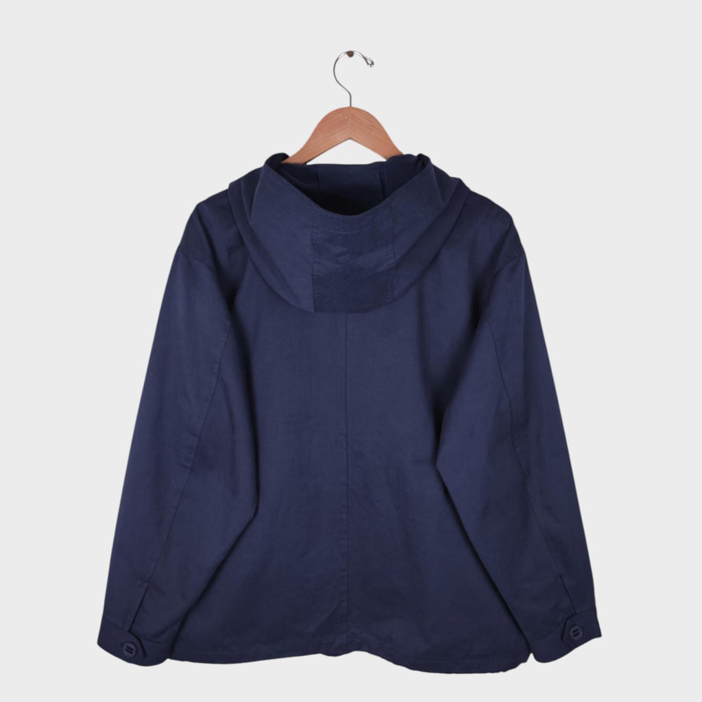 BEAMS B:MING Men's Navy Blue Waterproof Mountain Parka Jacket