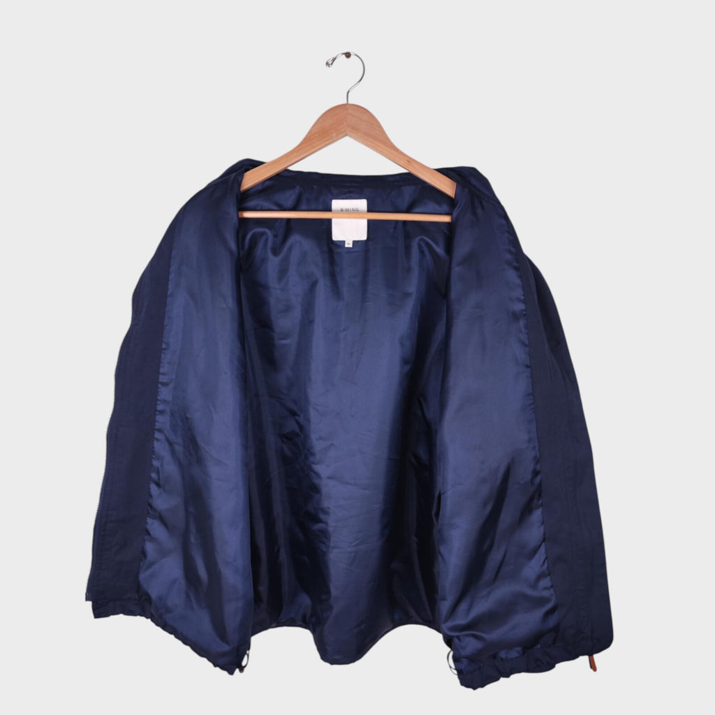BEAMS B:MING Men's Navy Blue Waterproof Mountain Parka Jacket