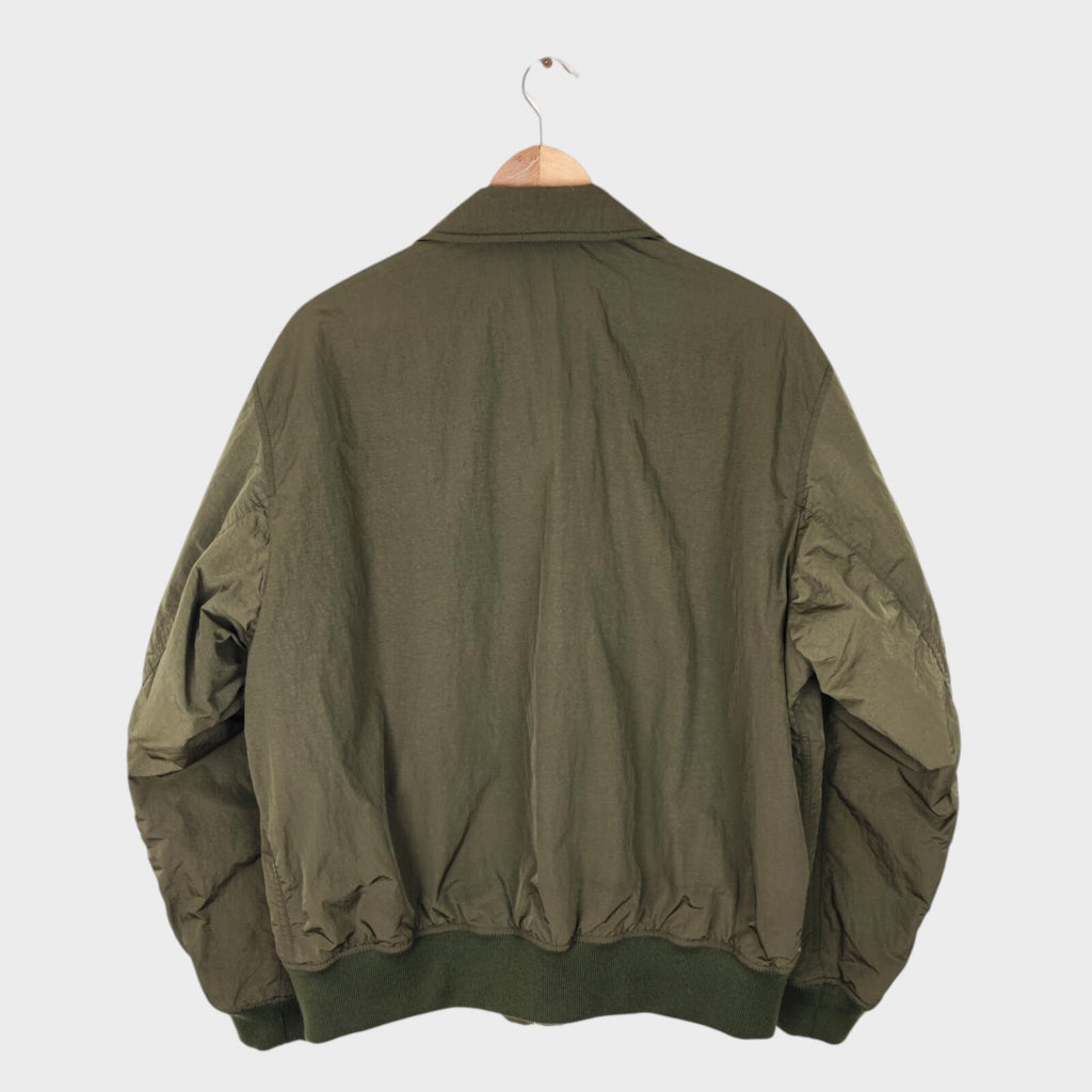 J.W. ANDERSON x UNIQLO Men's Khaki Green Nylon MA-1 Bomber Jacket