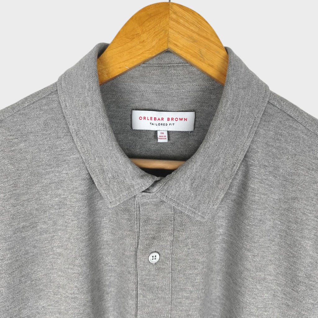 ORLEBAR BROWN Men's Grey Tailored Fit Sebastian Polo Shirt