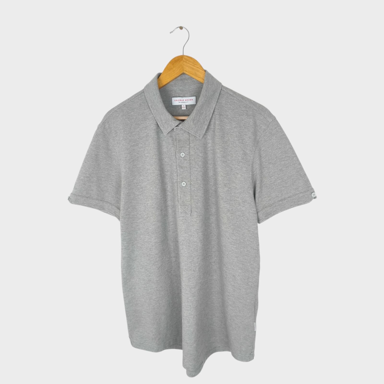 ORLEBAR BROWN Men's Grey Tailored Fit Sebastian Polo Shirt