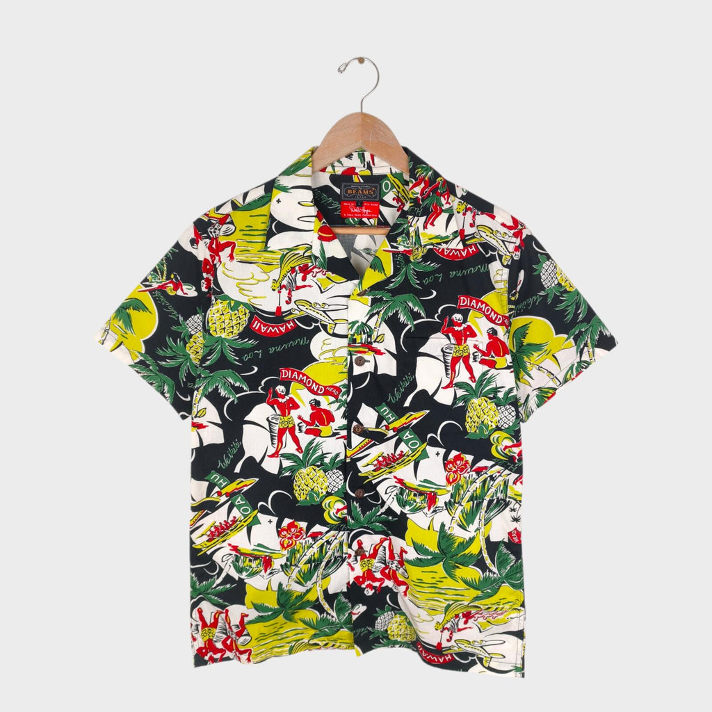 BEAMS PLUS x DALE HOPE Men's Made in USA Hawaiian Print Shirt