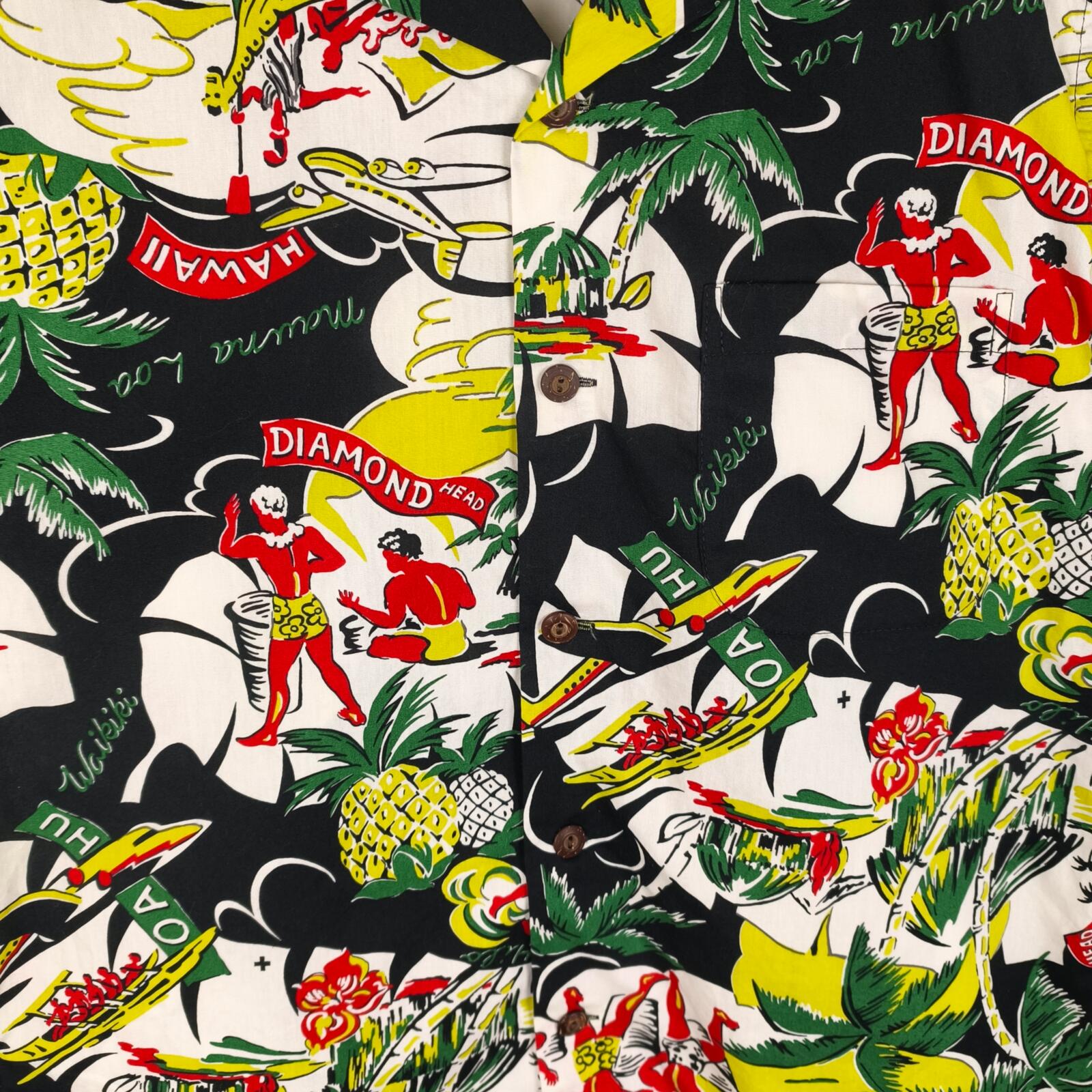 BEAMS PLUS x DALE HOPE Men's Made in USA Hawaiian Print Shirt