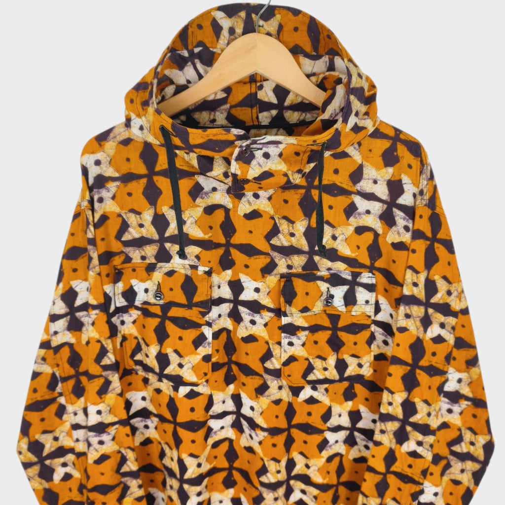 ENGINEERED GARMENTS Men's African Print Cagoule Smock Parka