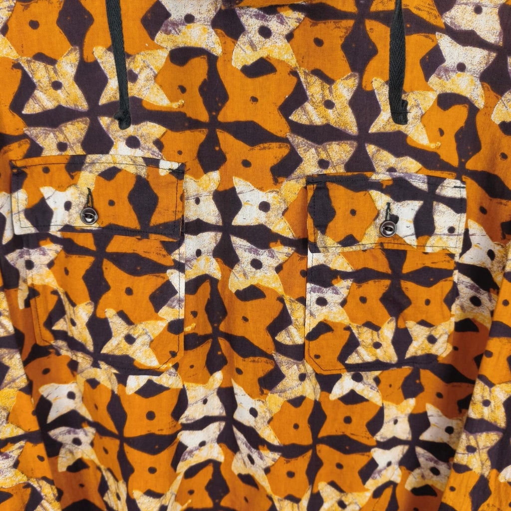 ENGINEERED GARMENTS Men's African Print Cagoule Smock Parka