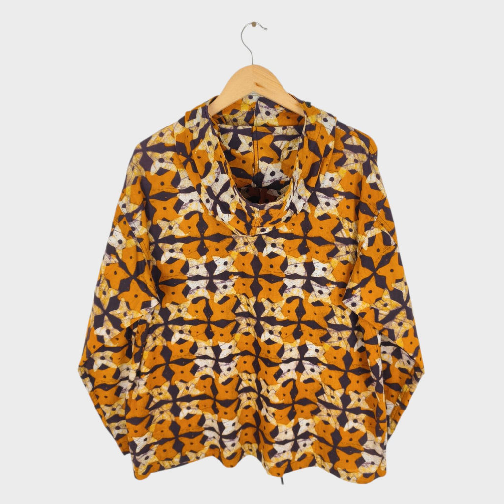 ENGINEERED GARMENTS Men's African Print Cagoule Smock Parka