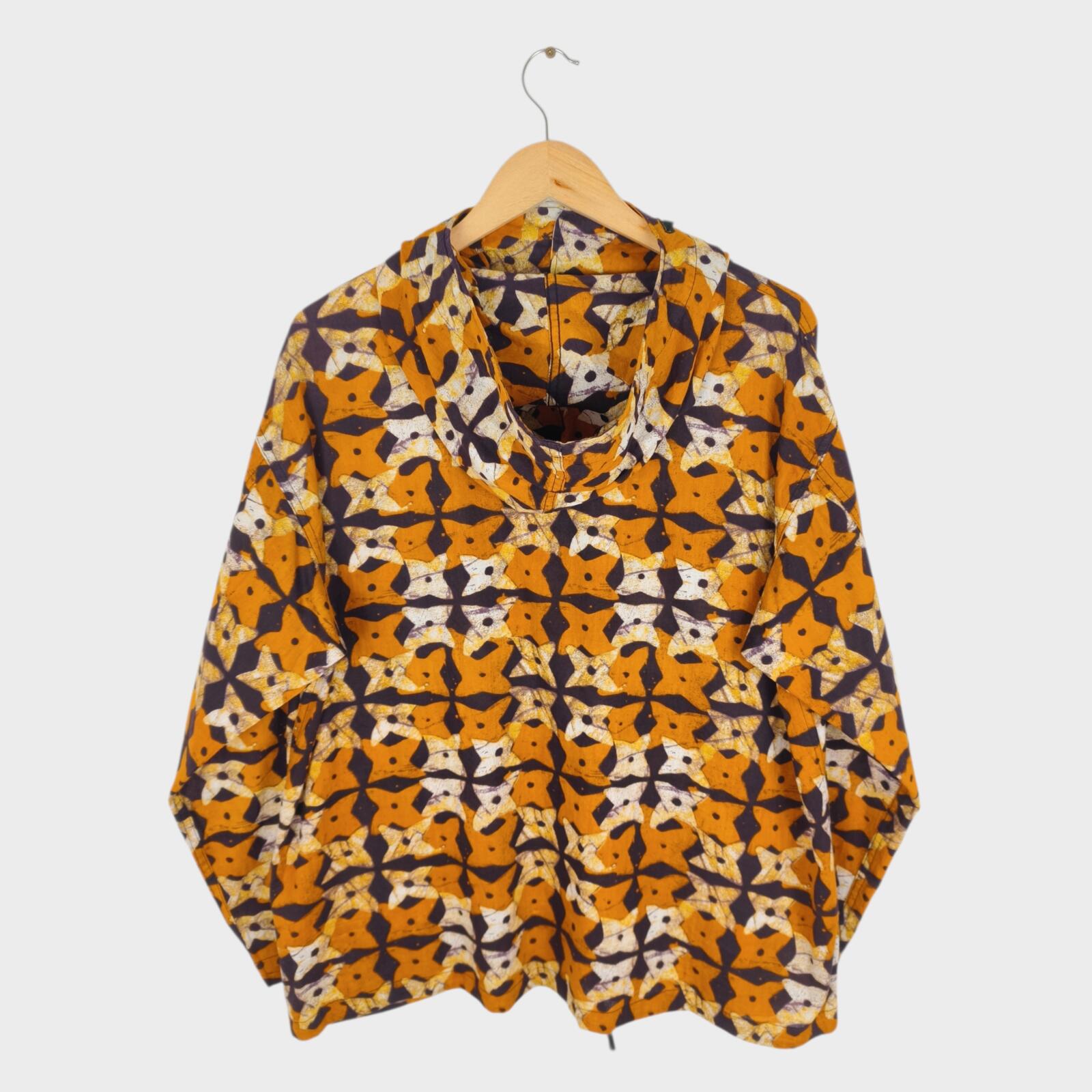 ENGINEERED GARMENTS Men's African Print Cagoule Smock Parka