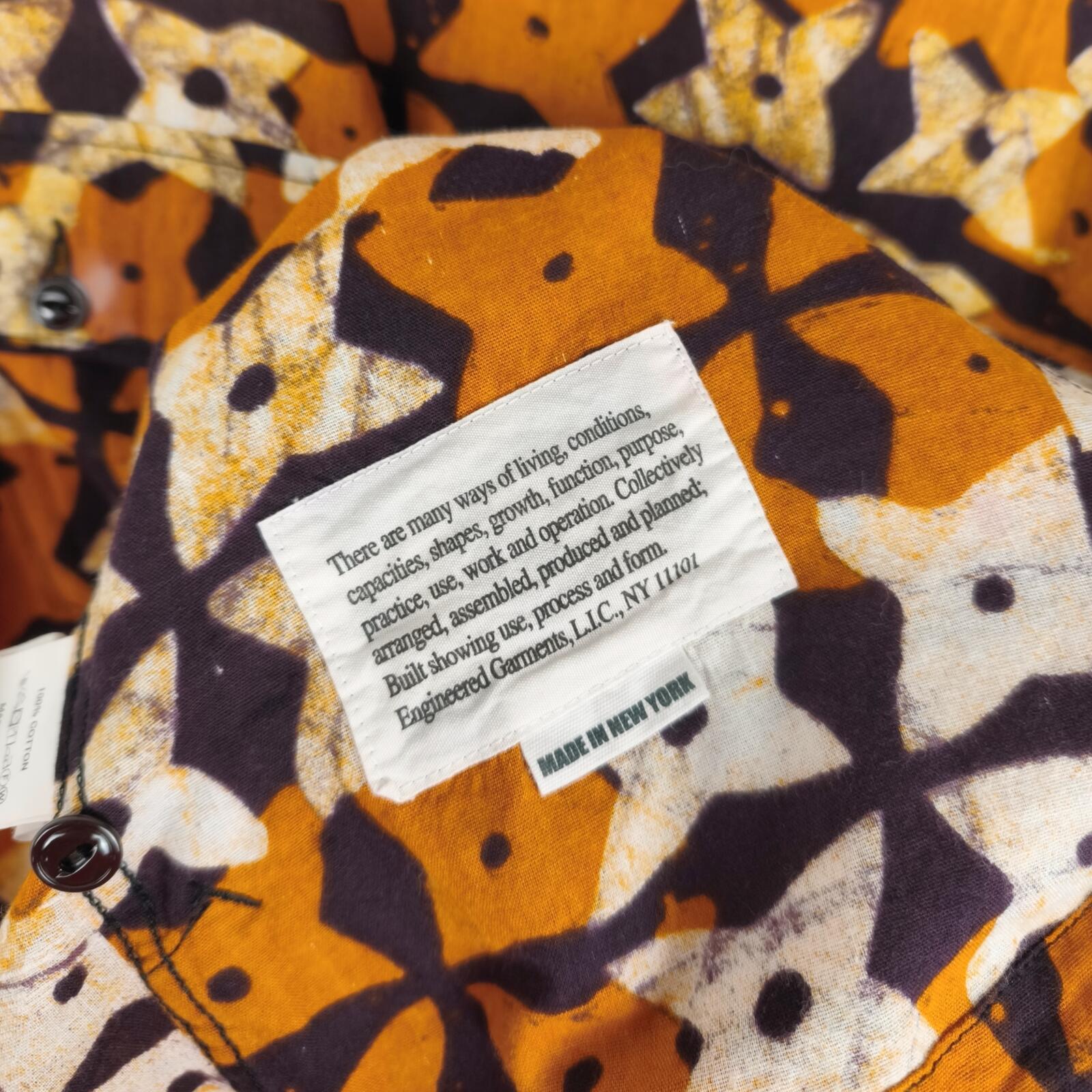 ENGINEERED GARMENTS Men's African Print Cagoule Smock Parka