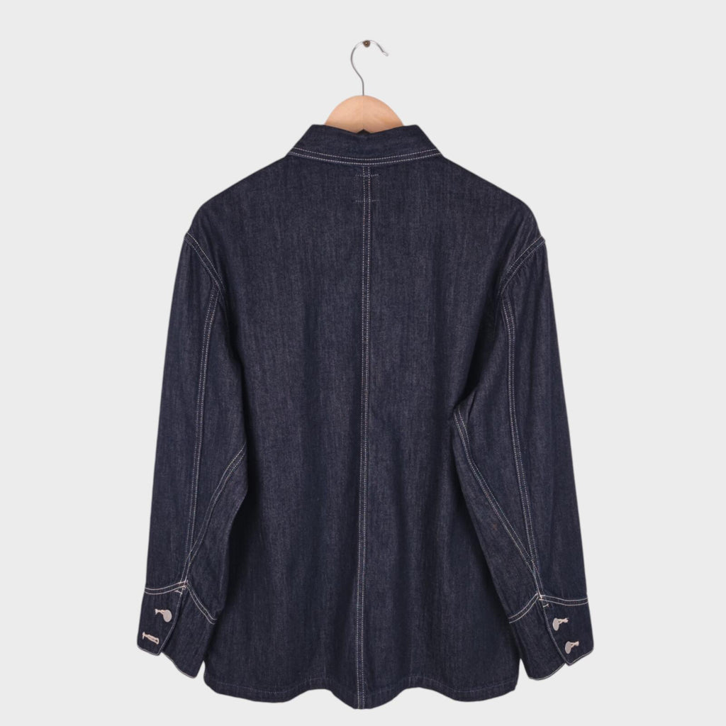 EDWIN Japan Men's Dark Blue Denim Chore Jacket