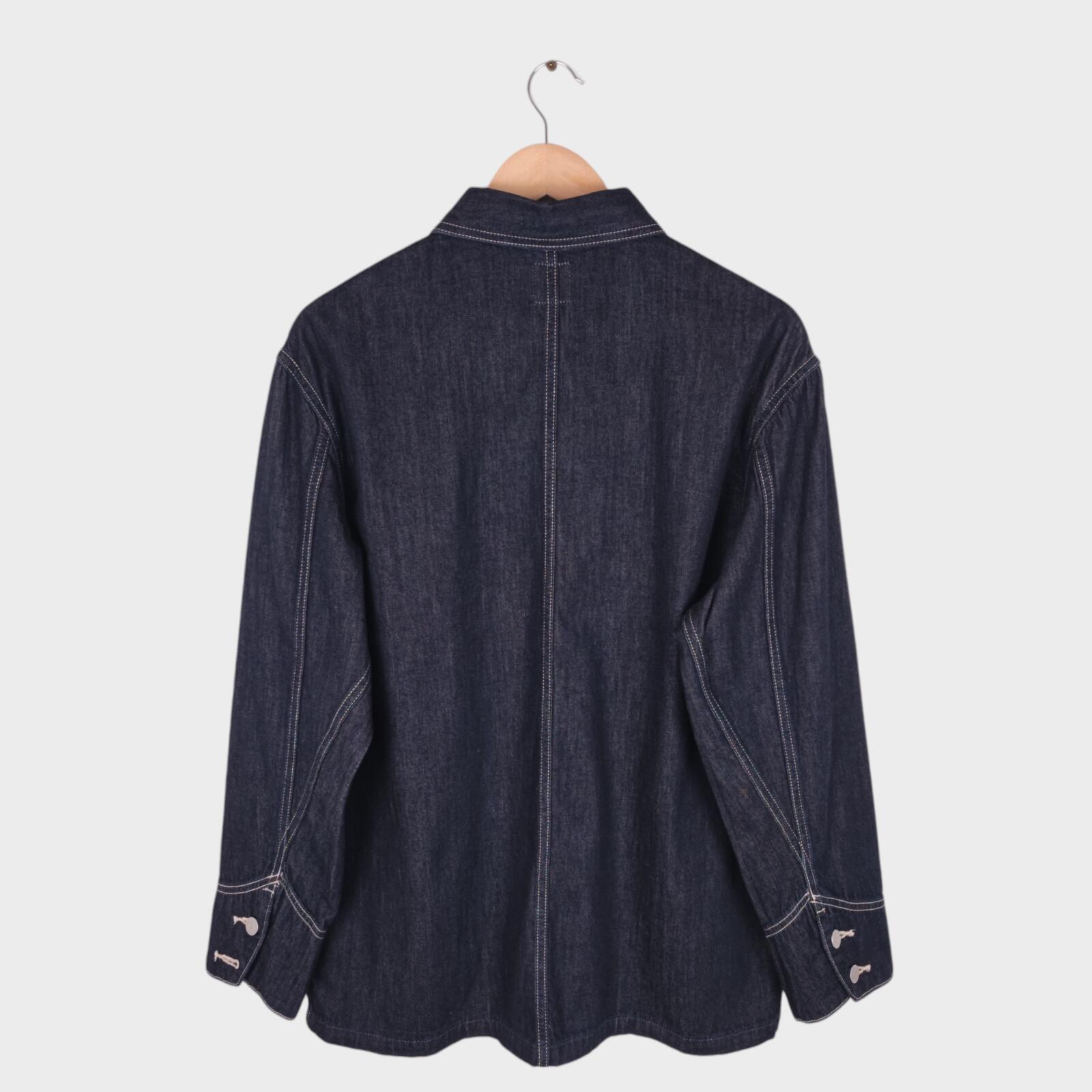 EDWIN Japan Men's Dark Blue Denim Chore Jacket