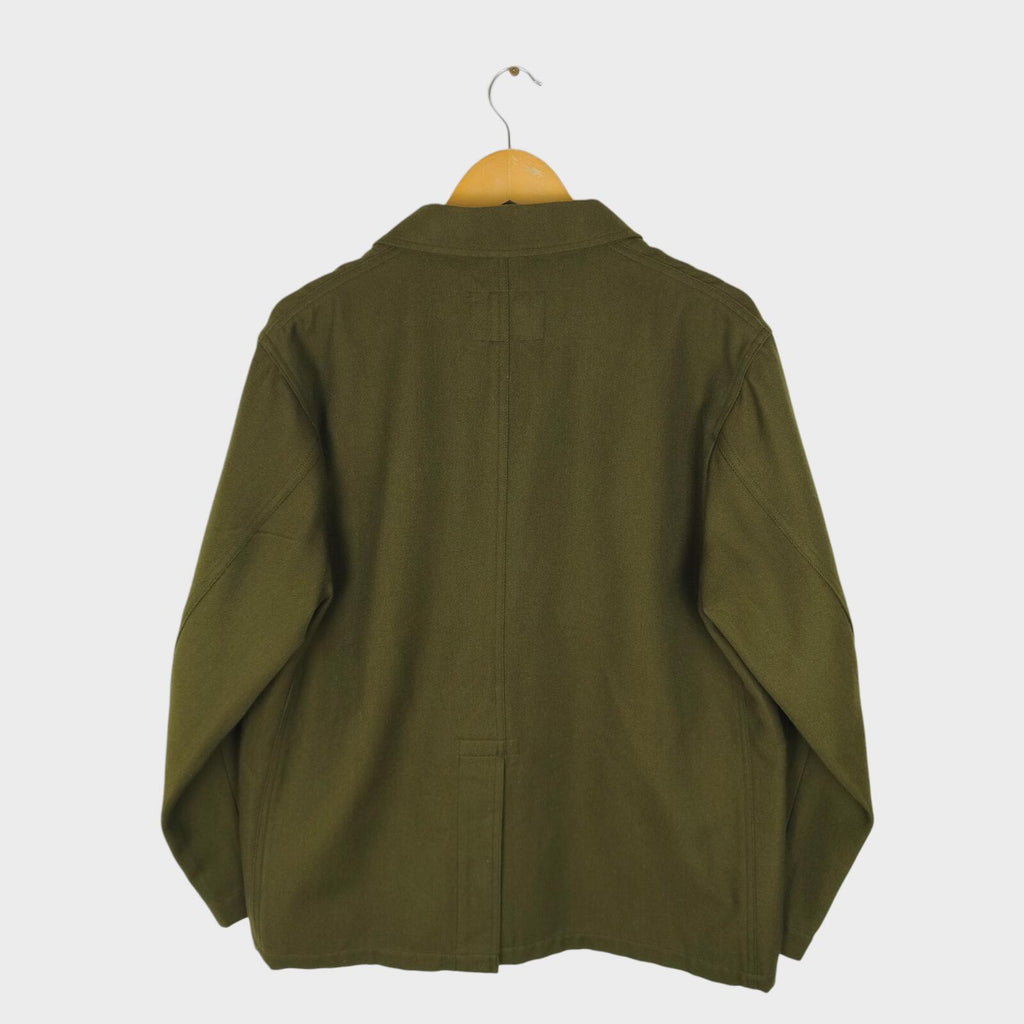 MHL MARGARET HOWELL Men's Olive Green Cotton/Wool Chore Blazer Jacket