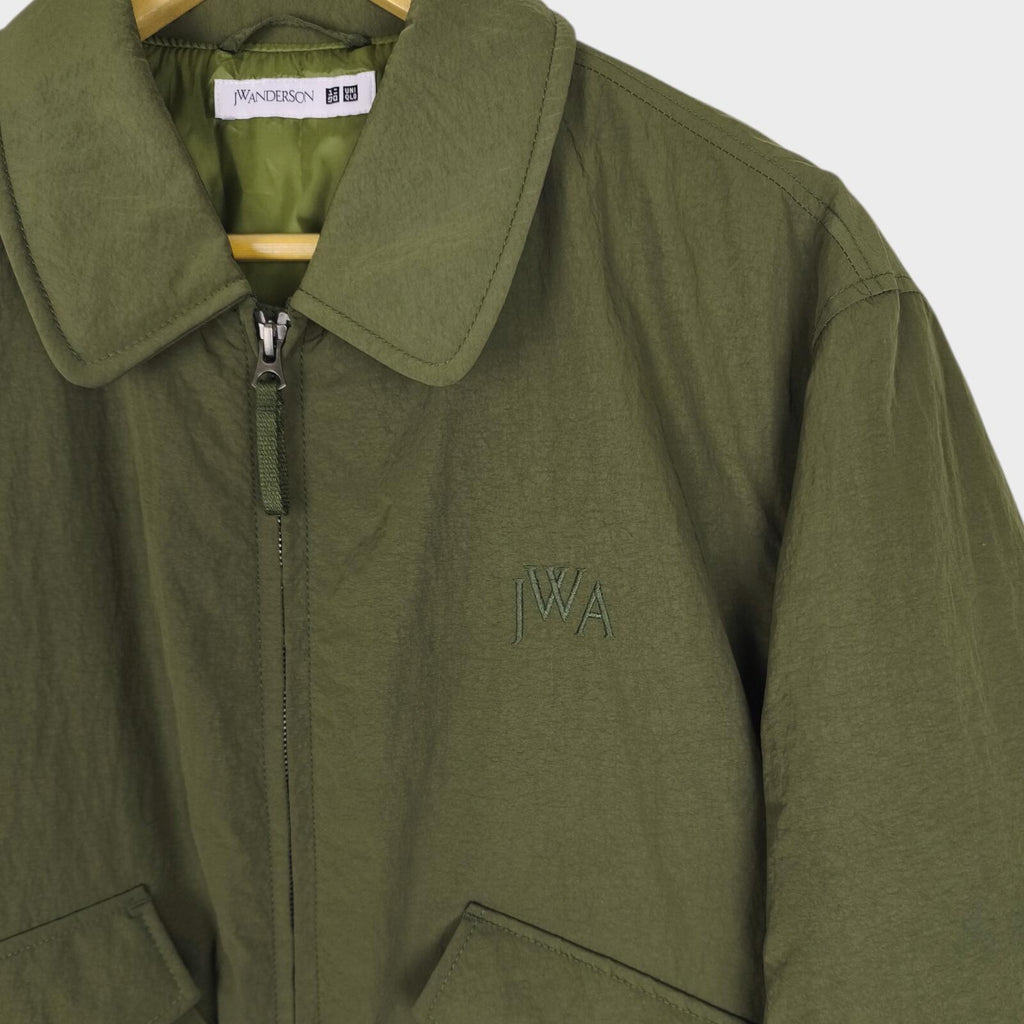 J.W. ANDERSON x UNIQLO Men's Khaki Green Nylon MA-1 Bomber Jacket