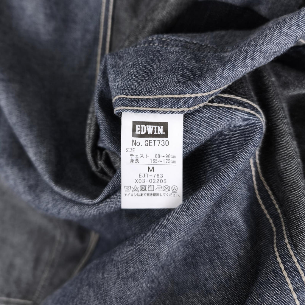 EDWIN Men's Patchwork Colourblock Denim Chore Jacket