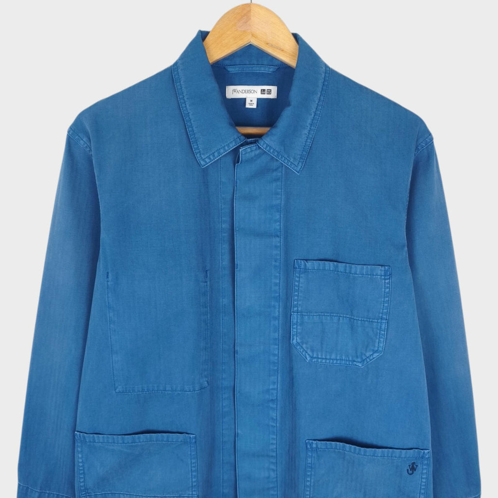 J.W. ANDERSON x UNIQLO Men's Washed Blue Embroidered Logo Chore Jacket