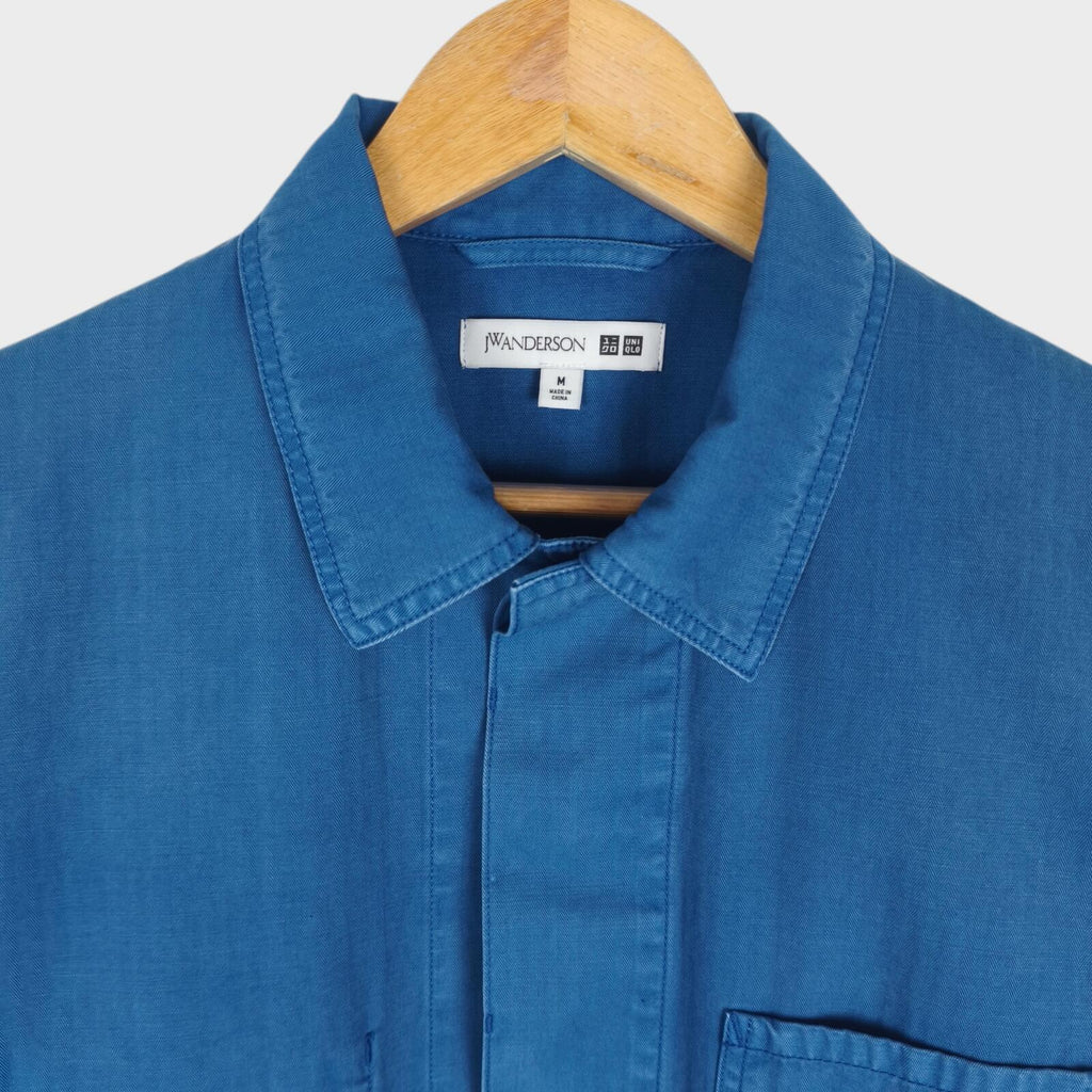 J.W. ANDERSON x UNIQLO Men's Washed Blue Embroidered Logo Chore Jacket