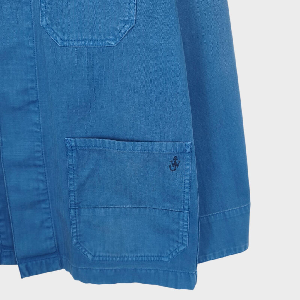 J.W. ANDERSON x UNIQLO Men's Washed Blue Embroidered Logo Chore Jacket