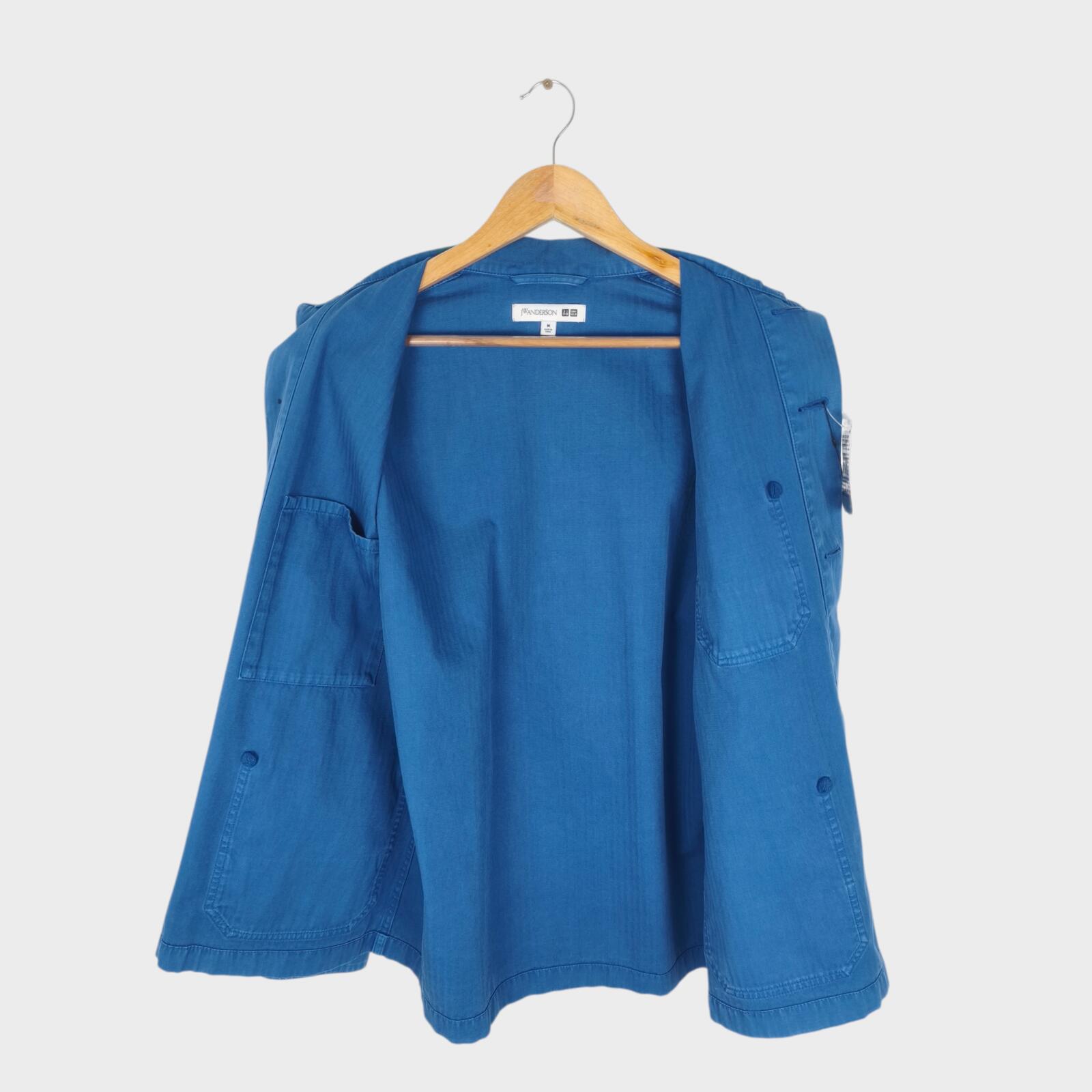 J.W. ANDERSON x UNIQLO Men's Washed Blue Embroidered Logo Chore Jacket