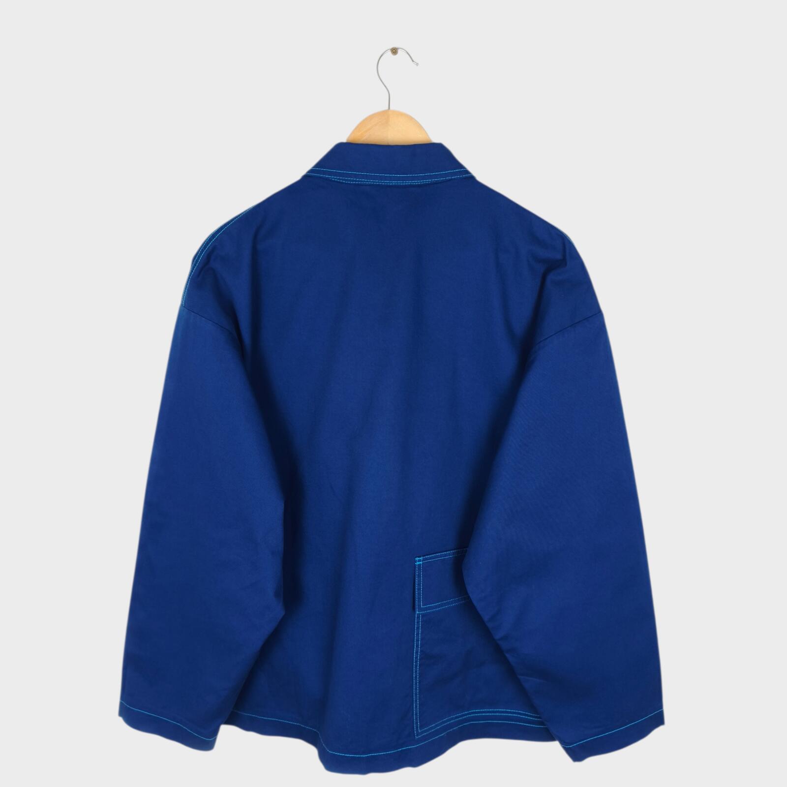 MARNI x UNIQLO Men's Blue Cotton Twill Utility Chore Jacket