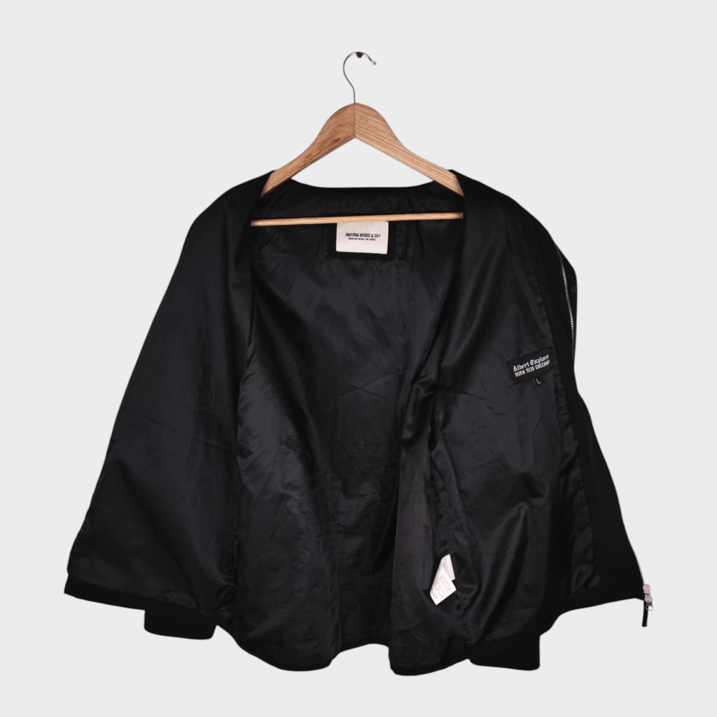 UNIFORM BRIDGE Men's Black Polyester/Cotton Blend Hunting Jacket