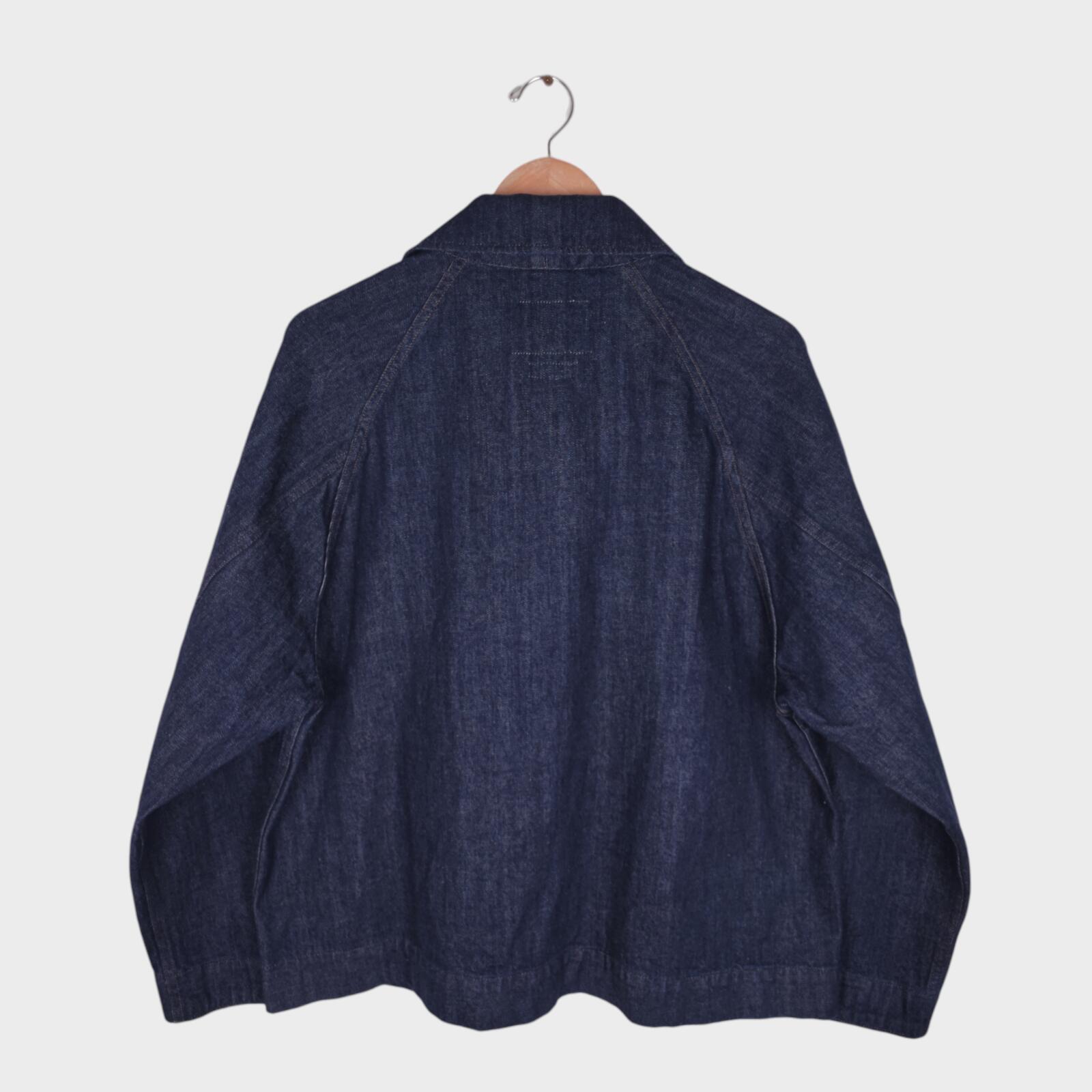MHL MARGARET HOWELL Men's Canton Overalls Made in Japan Blue Boxy Fit Denim Chore Jacket