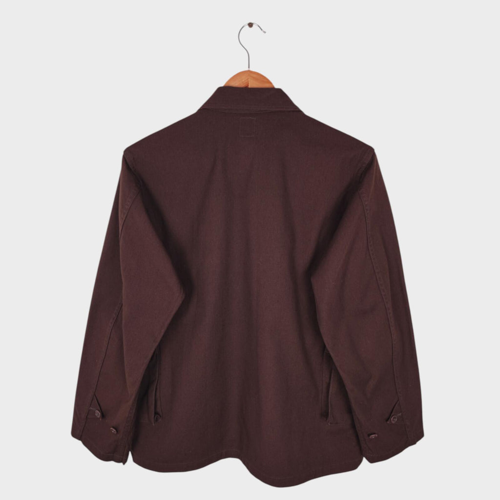 CORONA UTILITY Men's Made in Japan Brown Canvas 6 Pocket Jac Shirt Jacket
