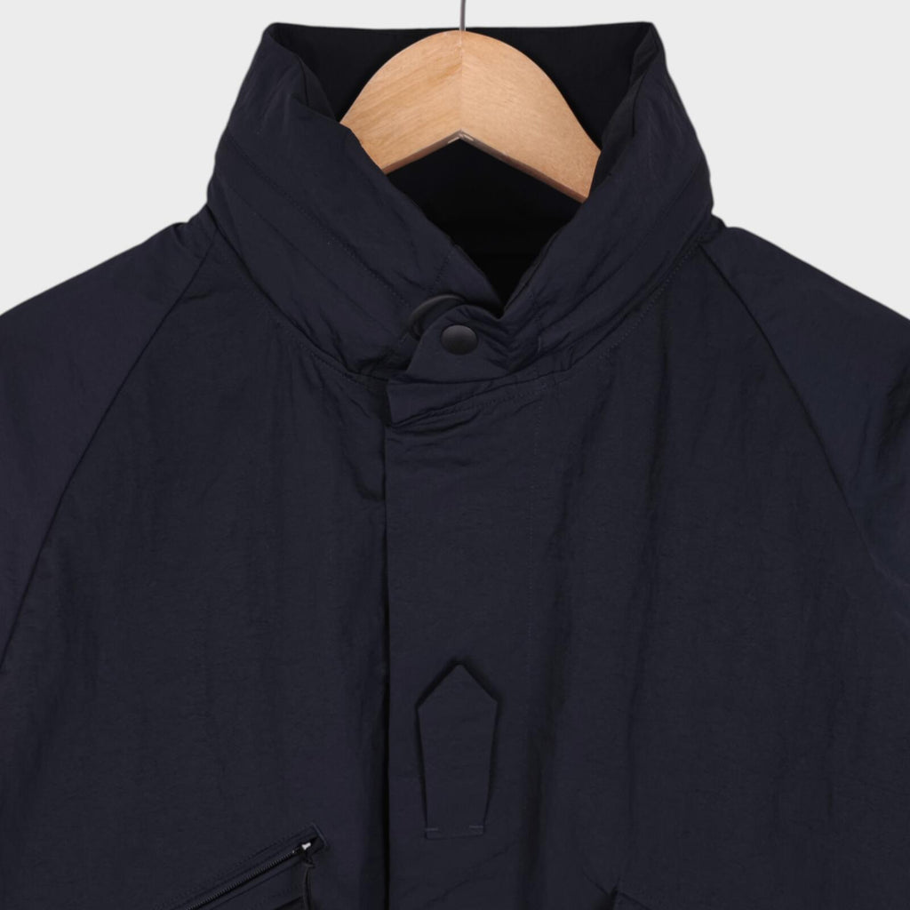 NORBIT BY HIROSHI NOZAWA Men's Navy Blue Field Track Parka Jacket