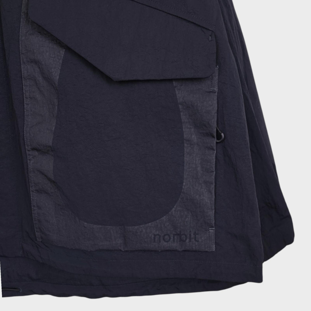 NORBIT BY HIROSHI NOZAWA Men's Navy Blue Field Track Parka Jacket