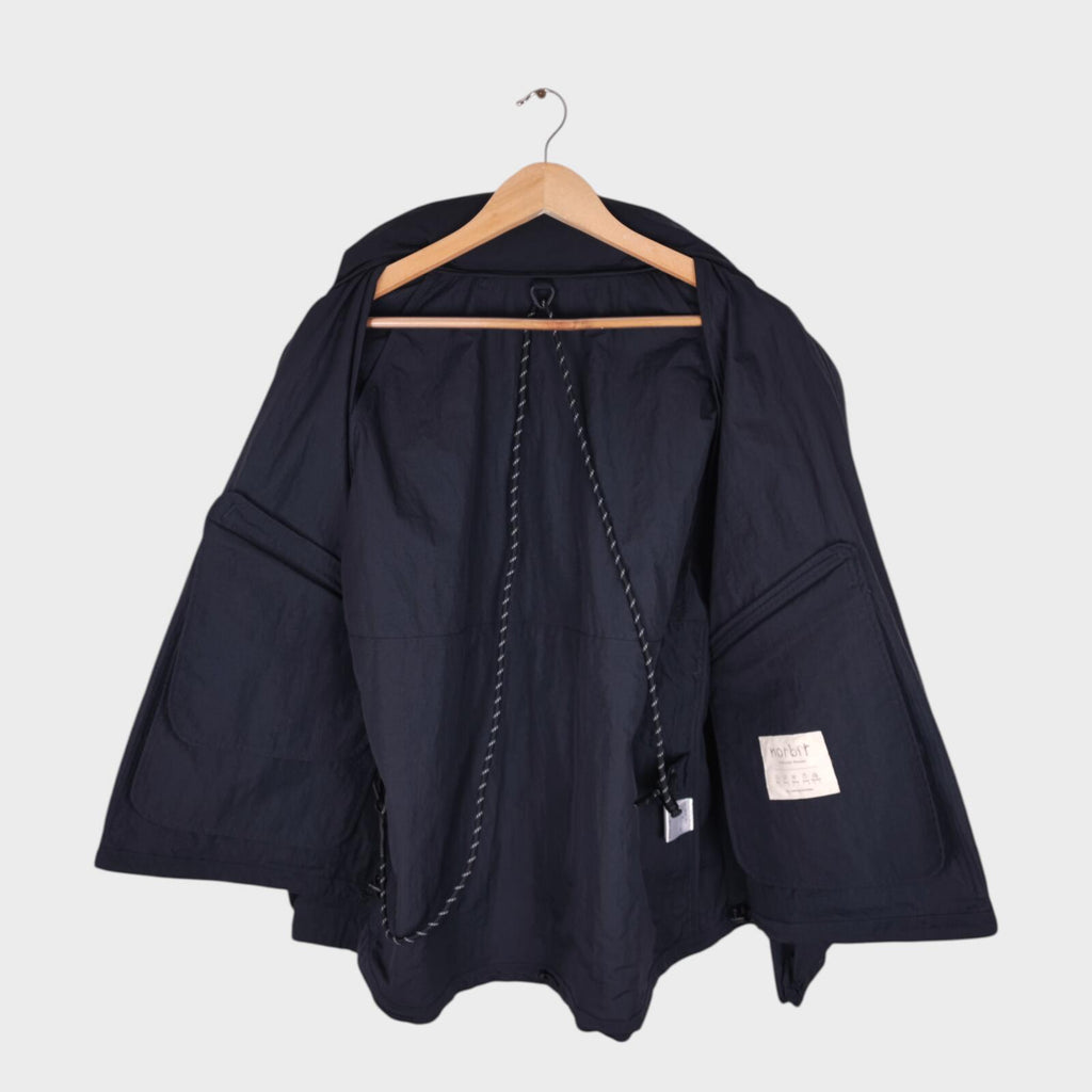 NORBIT BY HIROSHI NOZAWA Men's Navy Blue Field Track Parka Jacket