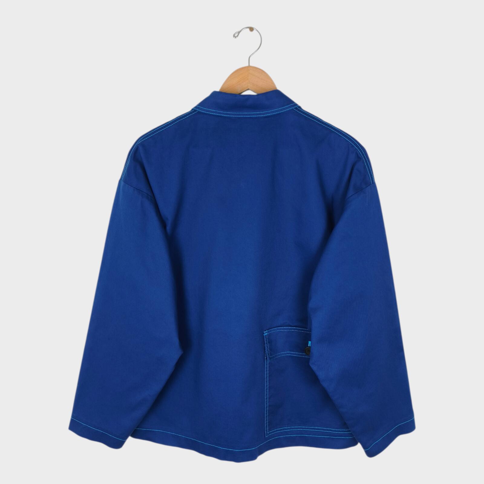 MARNI x UNIQLO Men's Blue Cotton Twill Utility Chore Jacket