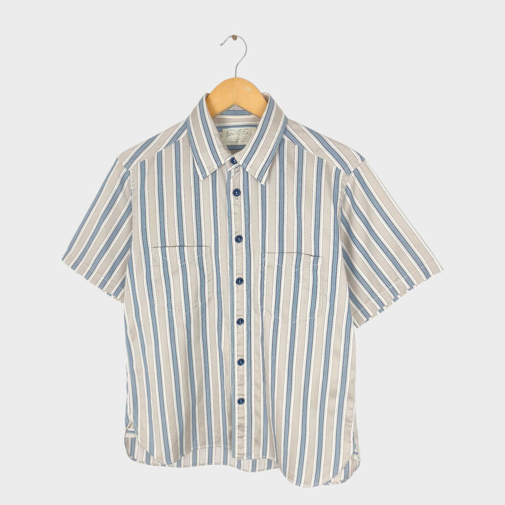 SUGAR CANE Men's Made in Japan Broad Striped Shirt