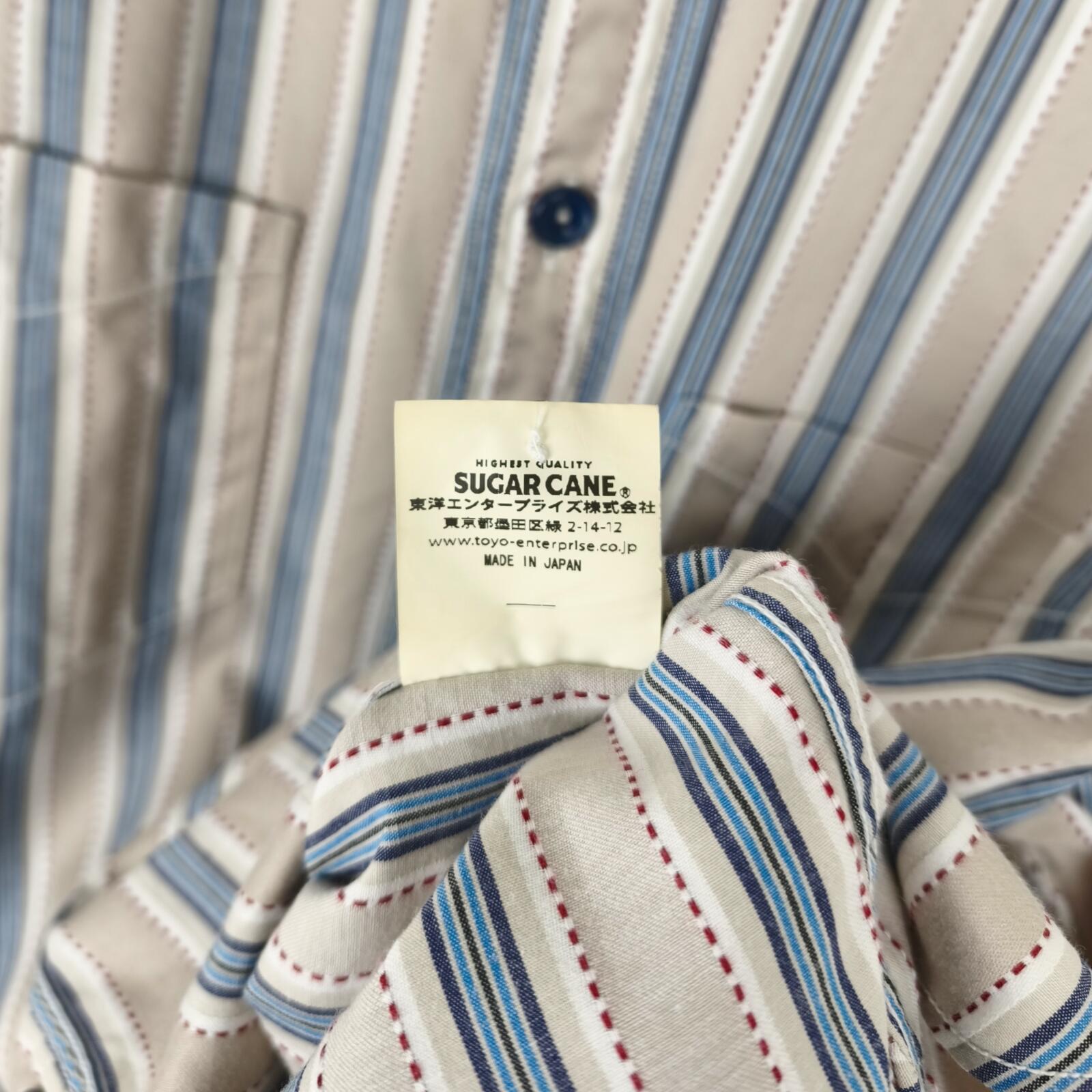 SUGAR CANE Men's Made in Japan Broad Striped Shirt