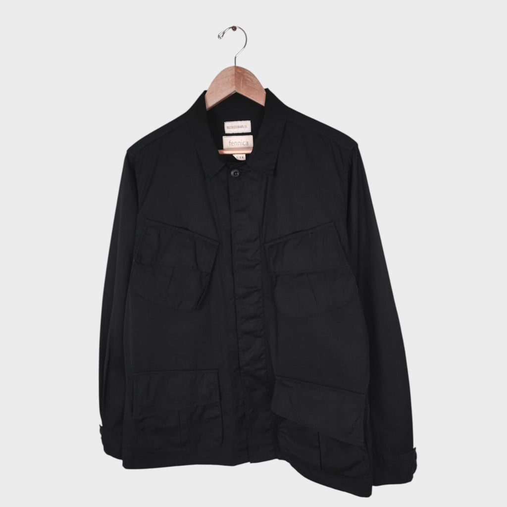 BUZZ RICKSON x FENNICA Men's Black Made in Japan Military Fatigue Jungle Field Jacket
