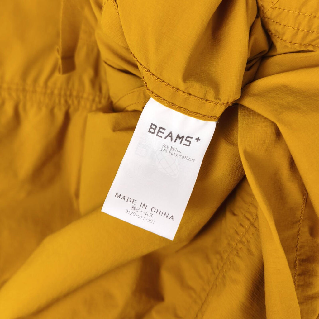 BEAMS PLUS Men's Yellow Oversized Fit Sports Smock Anorak Parka Jacket